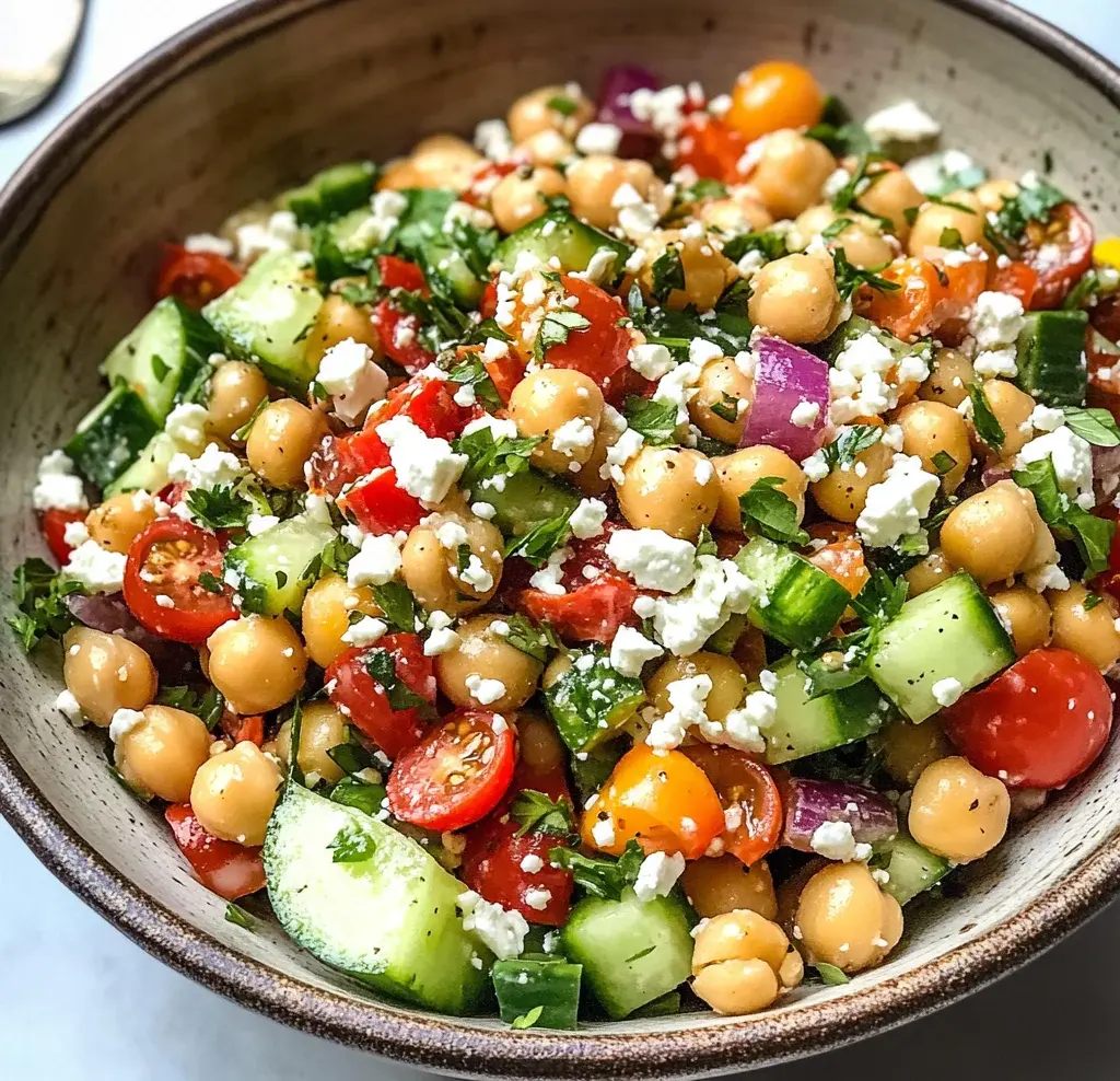 10-Minute Mediterranean Chickpea Salad