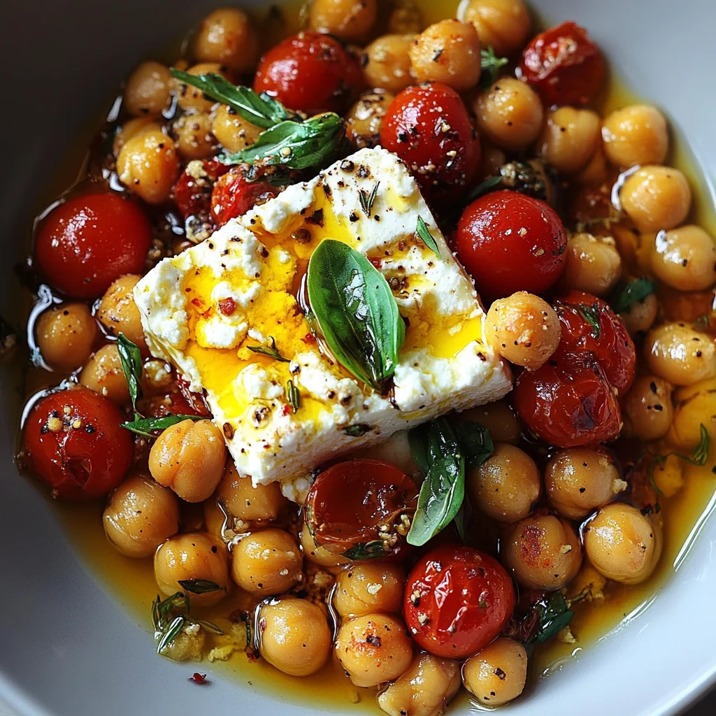 Baked Feta Chickpeas Recipe