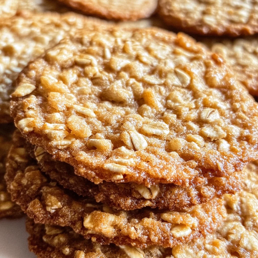 Chewy Oatmeal Lace Cookies Recipe