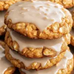Iced Pumpkin Oatmeal Cookies