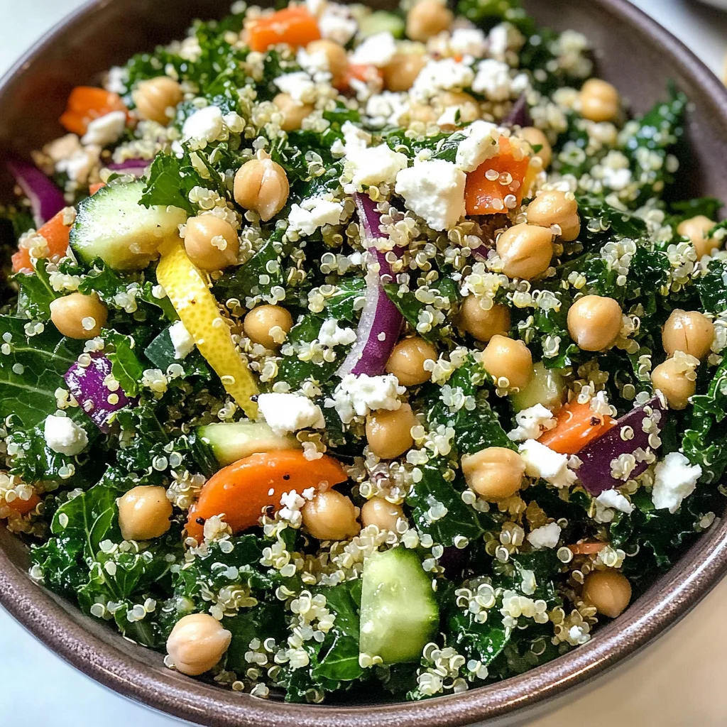 Kale Quinoa Salad - With Lemon Dressing