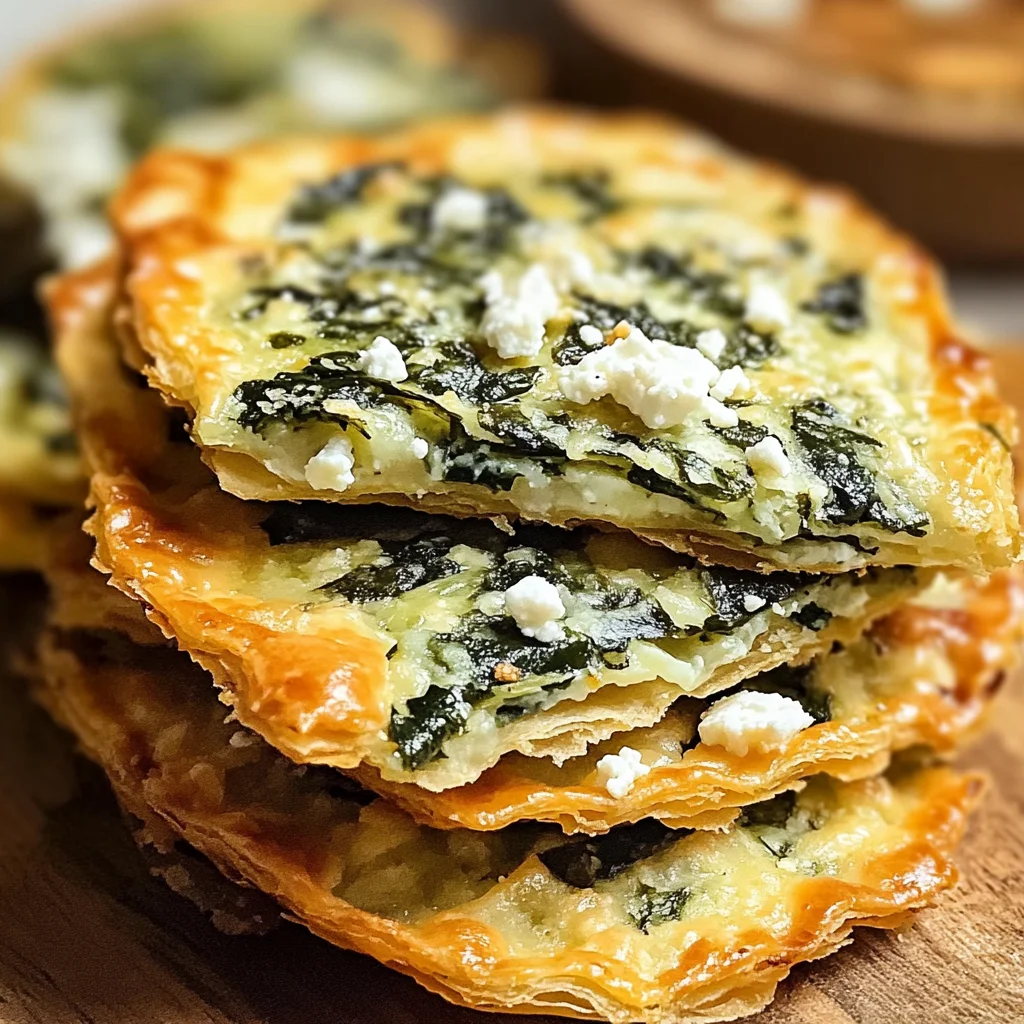 Mediterranean Spinach and Feta Crisps
