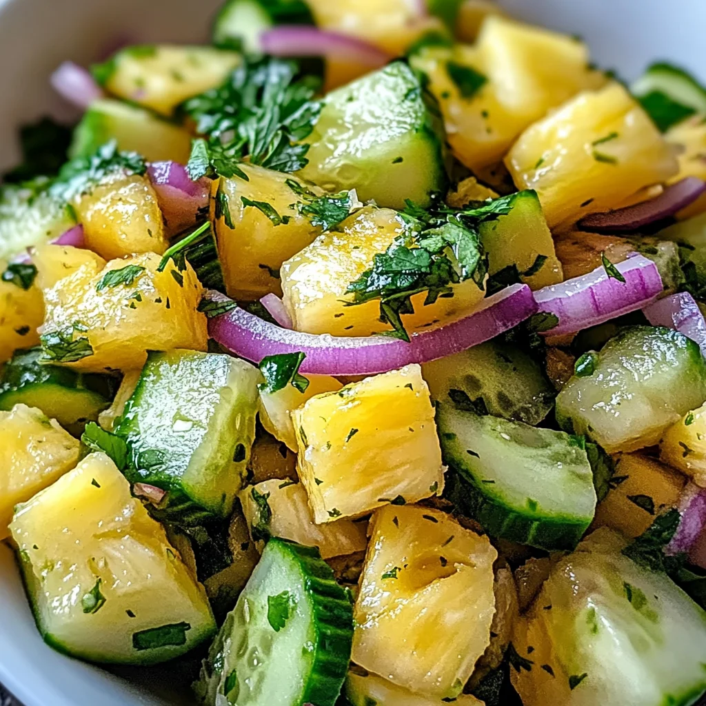 Pineapple Cucumber Salad