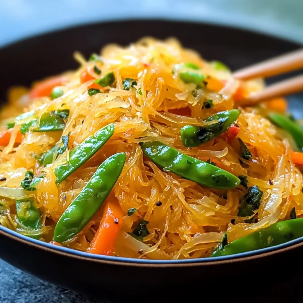 Spaghetti Squash Chow Mein
