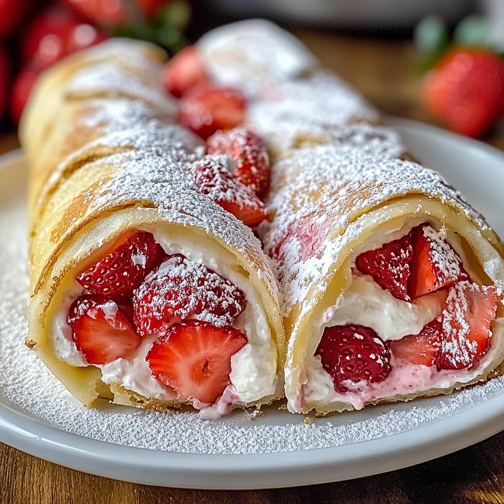 Strawberry Shortcake Cheesecake Rolls