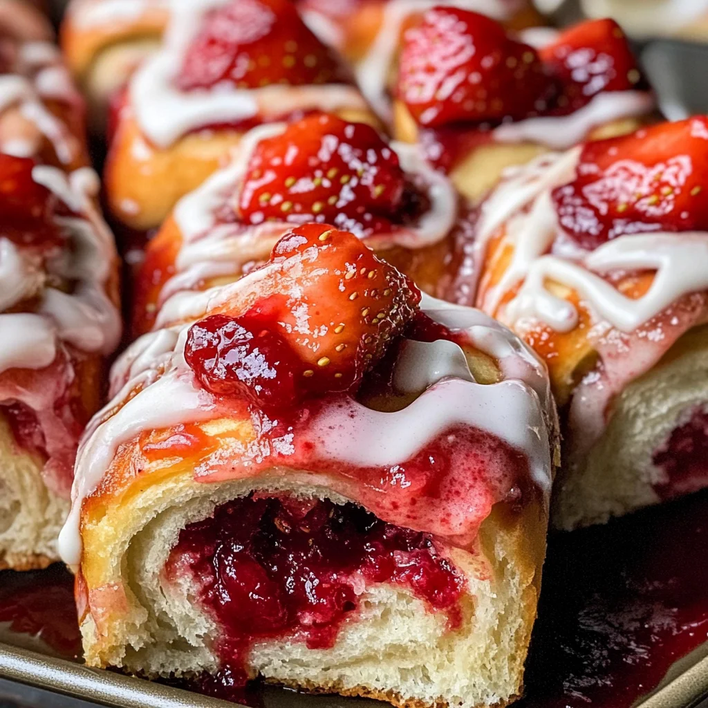 Vegan Strawberry Sweet Rolls