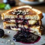 Balsamic Blackberry Brie Grilled Cheese