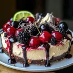 Bourbon Biscuit Cherry Cheesecake Tart