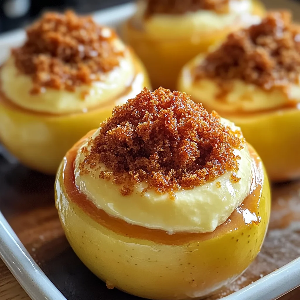 Cheesecake Stuffed Baked Apples