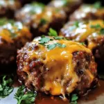 Cheesy Stuffed Meatloaf Bites