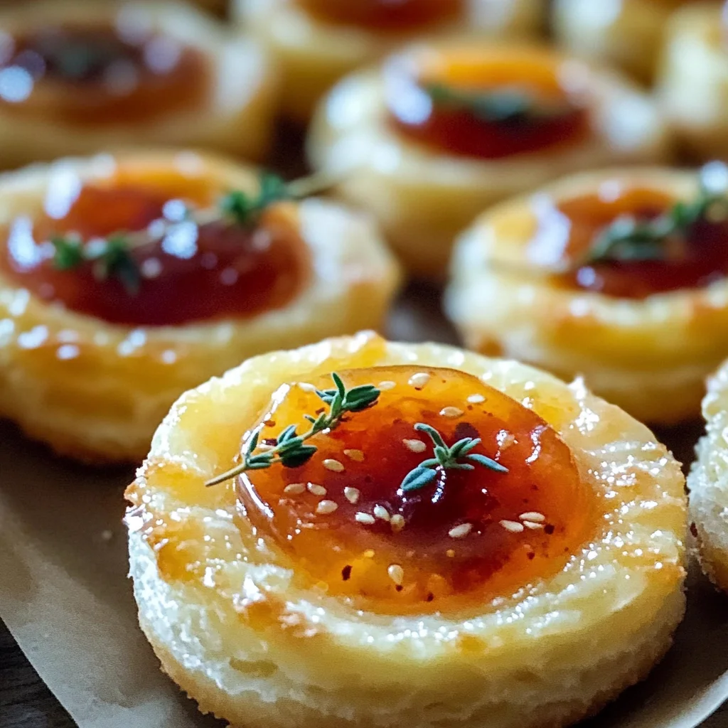 Cheesy Thumbprint Appetizers with Hot Pepper Jelly