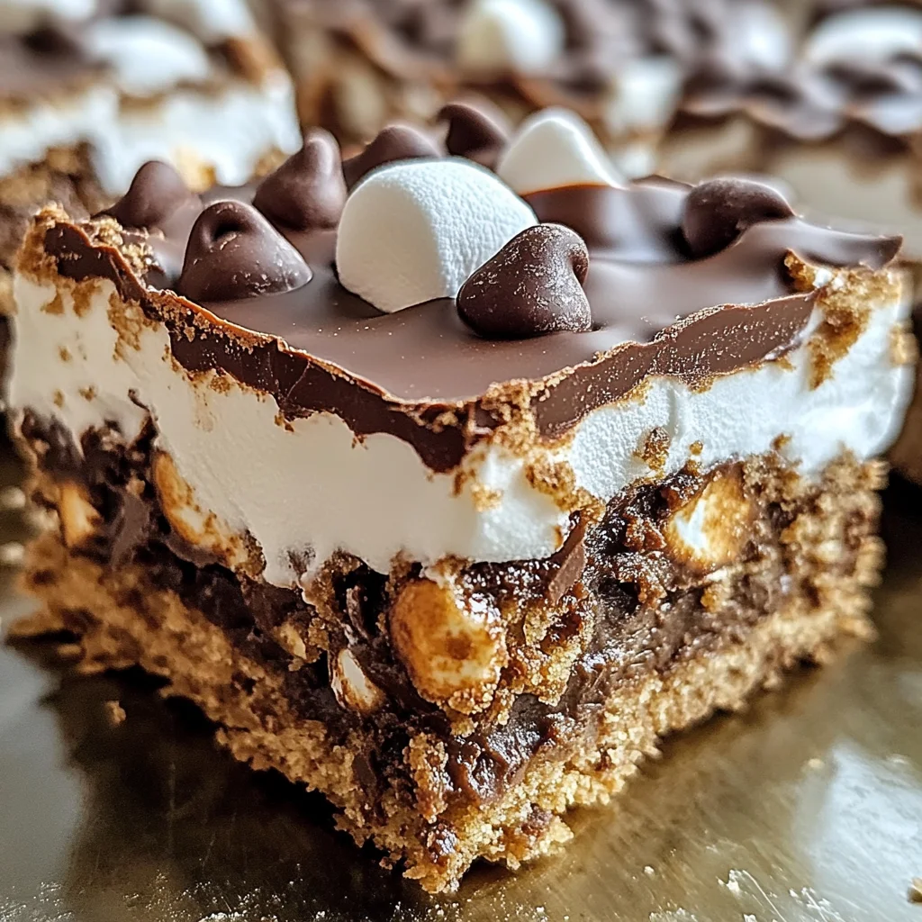 Chocolate Marshmallow Cookie Bars