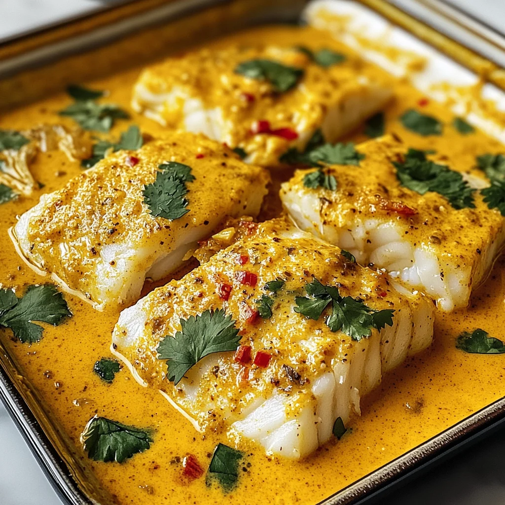 Coconut Curry Baked Cod