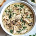 Comforting Rotisserie Chicken and Mushroom Soup