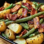 Country Ranch Green Beans 'and Potatoes with Turkey Turkey Bacon
