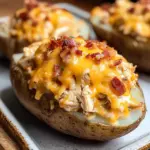 Crack Chicken Stuffed Baked Potatoes