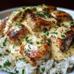 Creamy Smothered Chicken Rice
