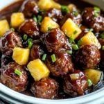 Crockpot Hawaiian Meatballs