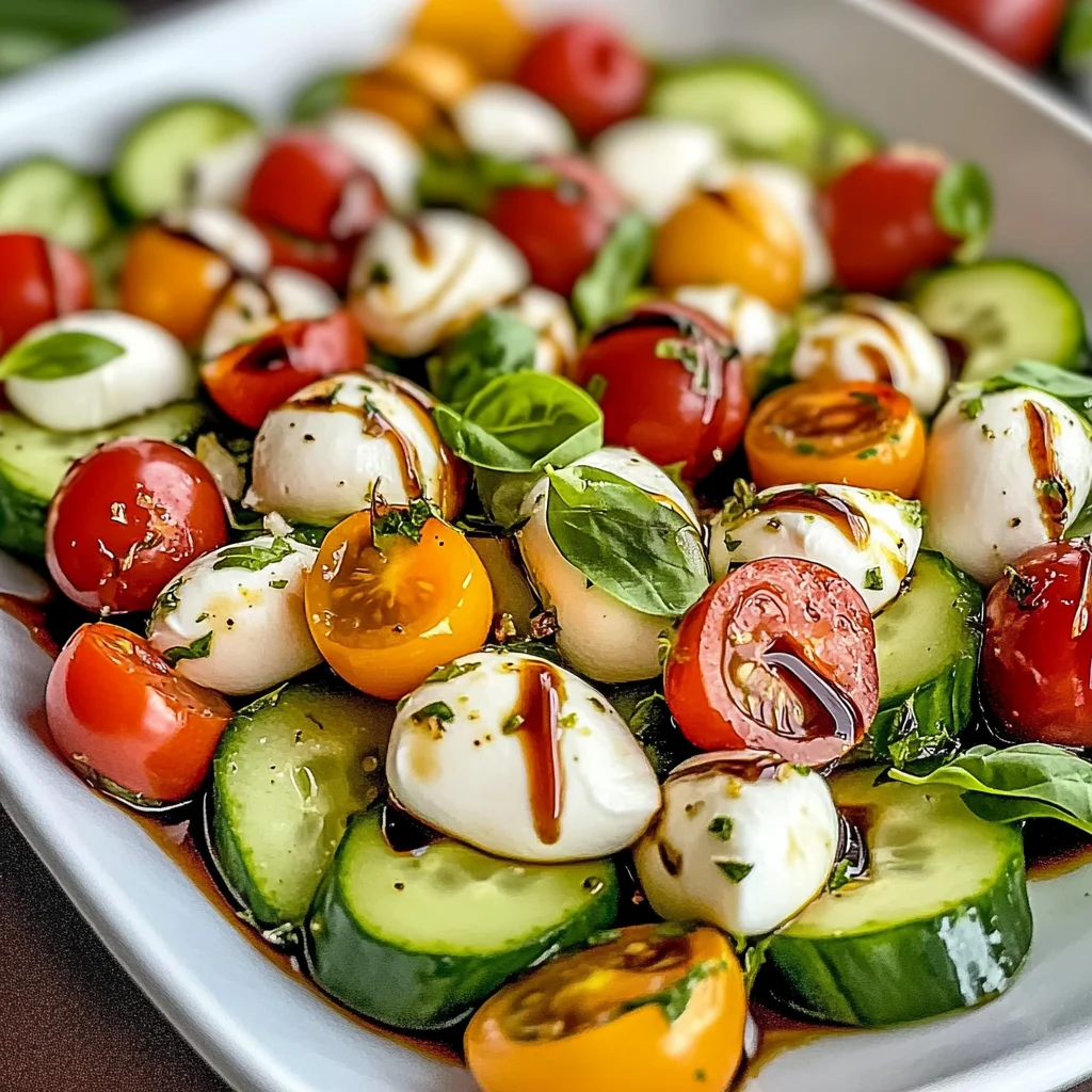 Cucumber Caprese Salad