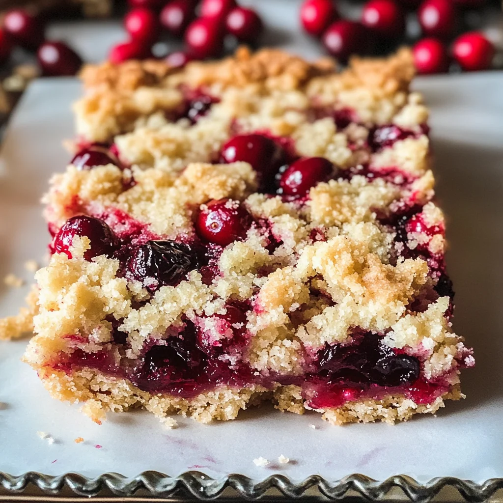 Delicious Cranberry Bars (Perfect for Christmas)