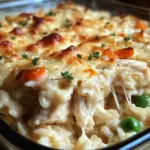 Dump-and-Bake Chicken Alfredo Rice Casserole Recipe
