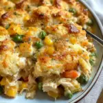 Easy Chicken Cobbler Dinner Casserole