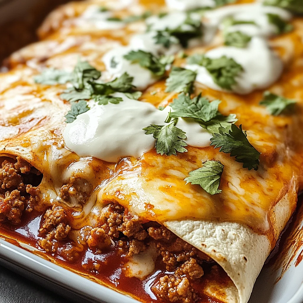 Ground Beef Enchiladas