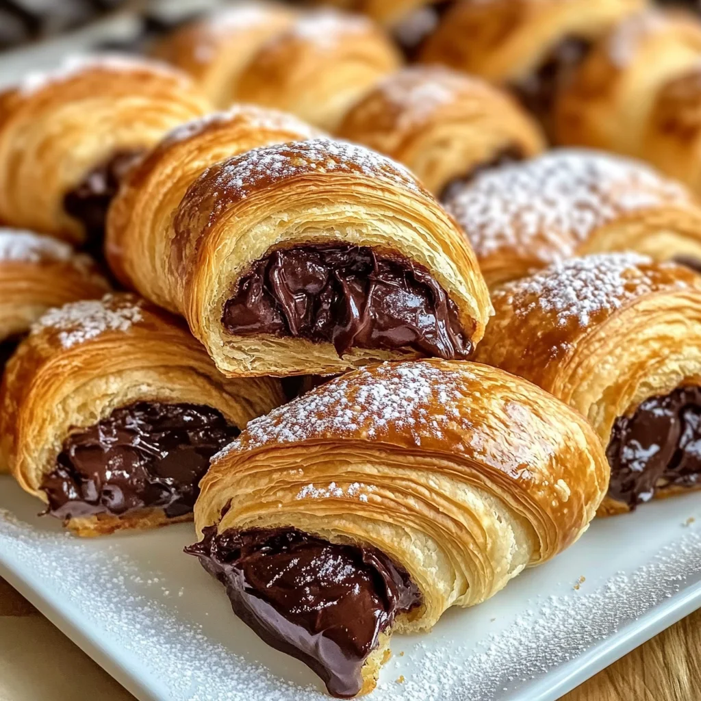 Homemade Chocolate Croissants