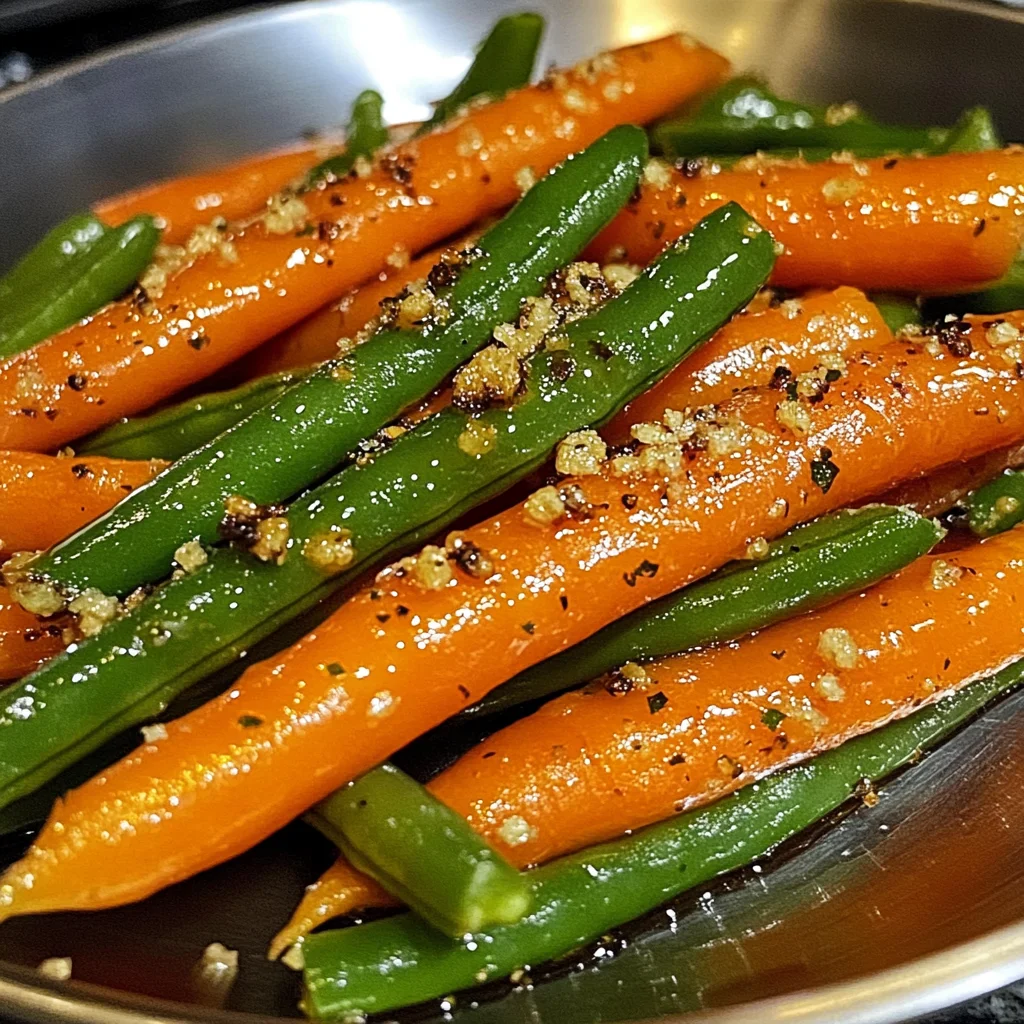 Honey Glazed Carrots and Green Beans
