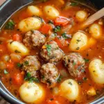 Italian Meatball Gnocchi Soup Recipe
