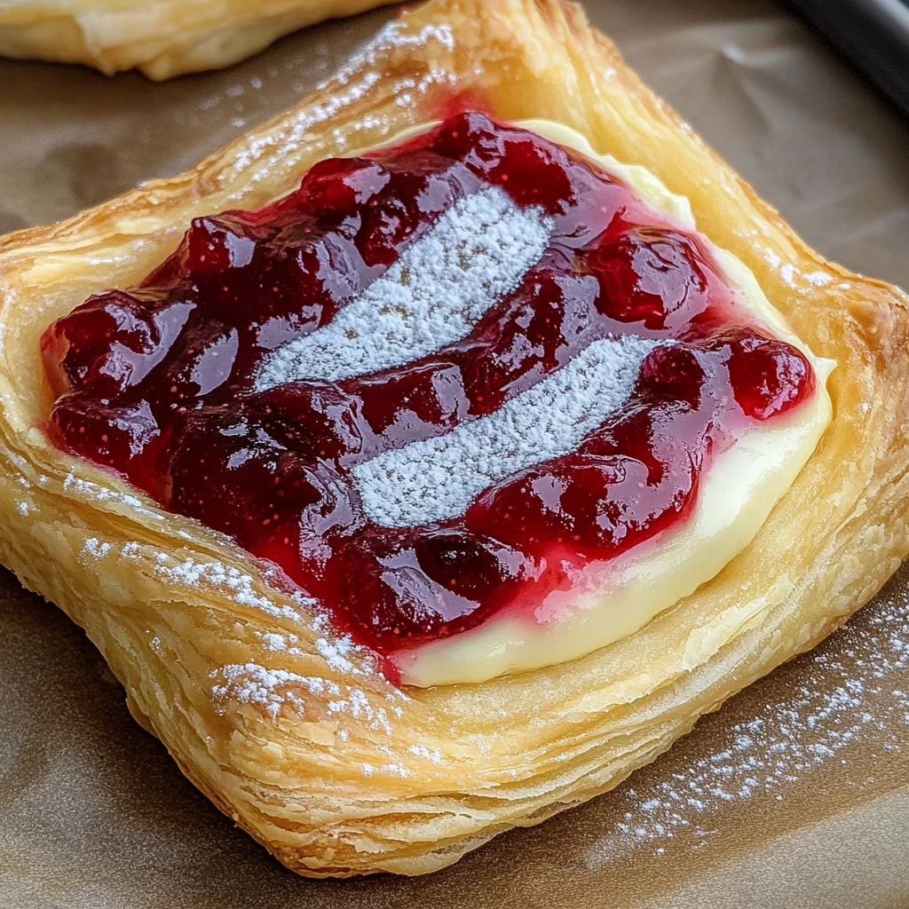 Leftover cranberry sauce cheese danish