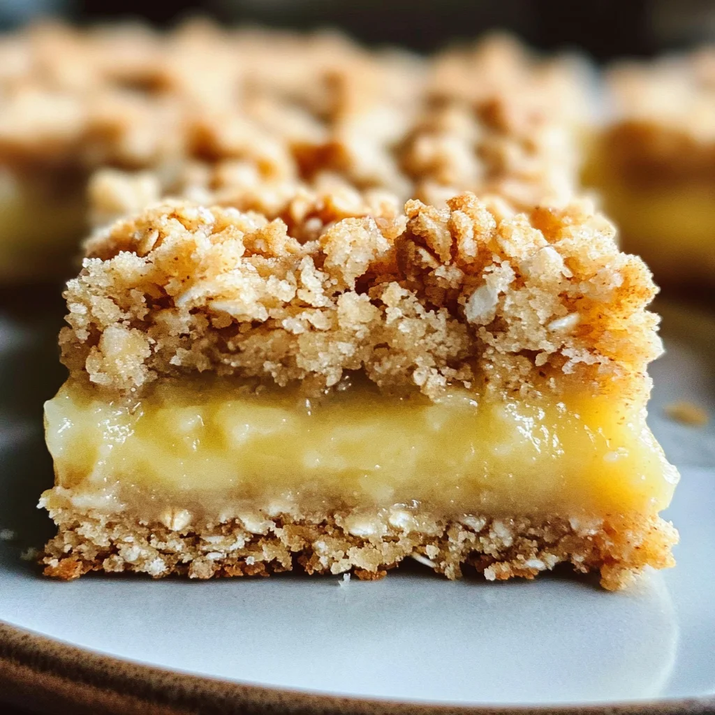 Lemon Oatmeal Crumble Bars