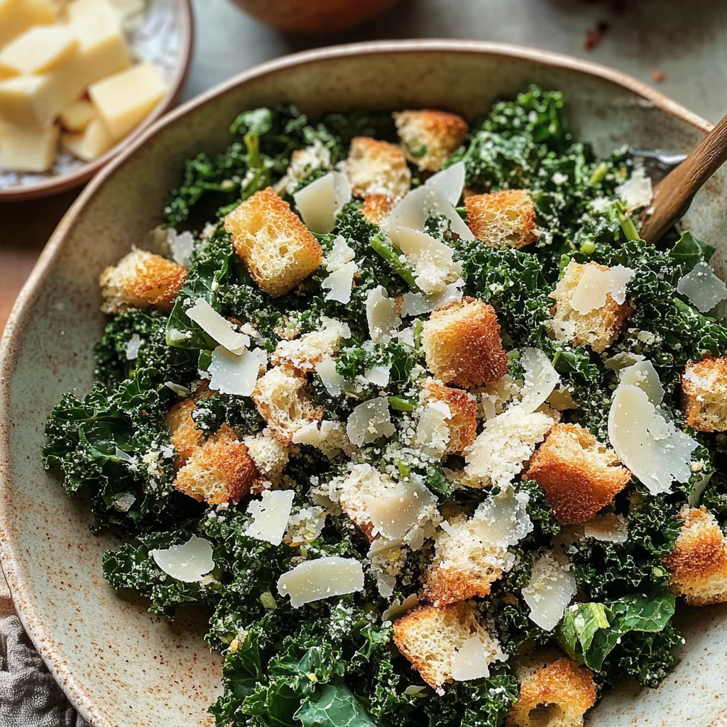 Lemony Parmesan Kale Salad