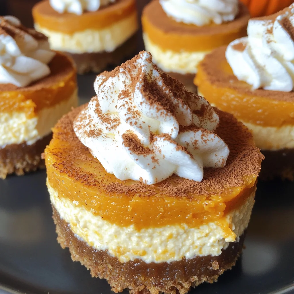 Mini Pumpkin Cheesecakes