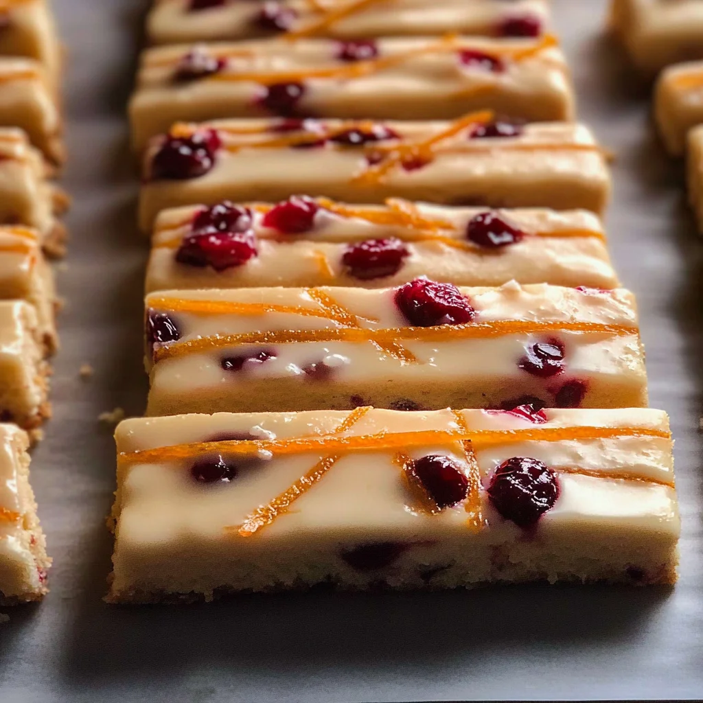 Orange Cranberry Shortbread Cookies