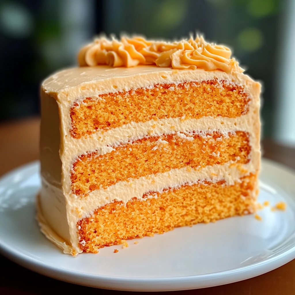 Orange Velvet Cake with Orange Cream Cheese Frosting