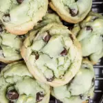 Pistachio Pudding Cookies with Chocolate Chips