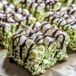 Pistachio Rice Krispie Treats with Dark Chocolate Recipe