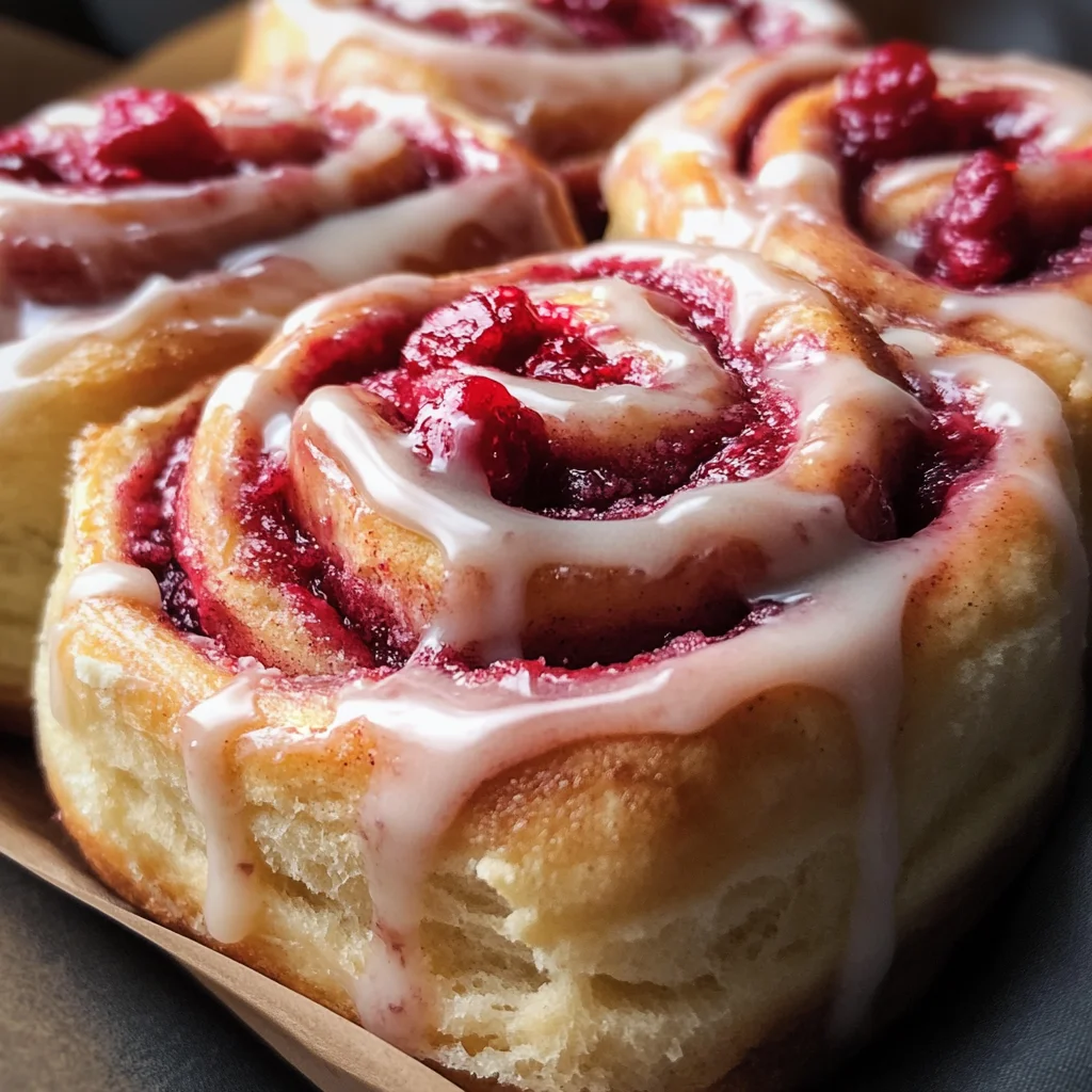 Raspberry Cinnamon Rolls