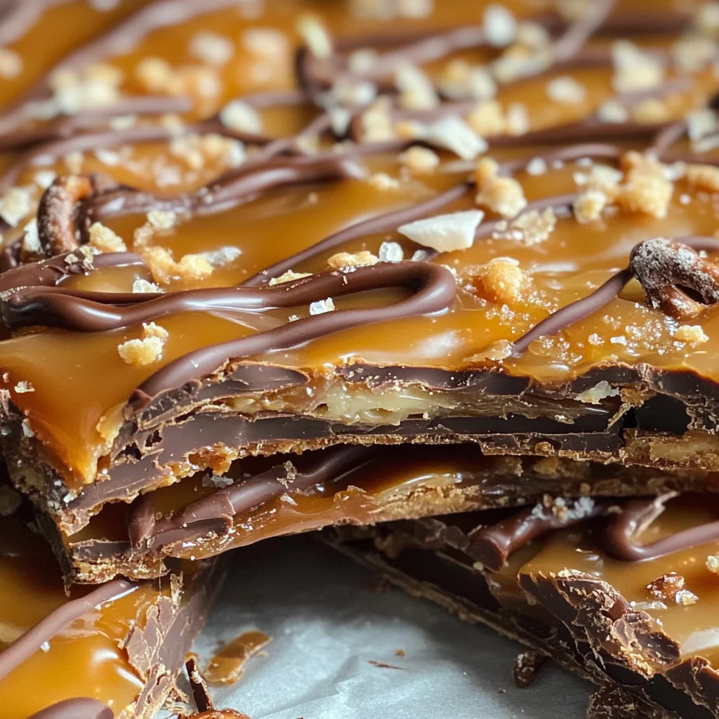 Salted Caramel Pretzel Bark