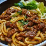 Simple Black Pepper Beef Udon