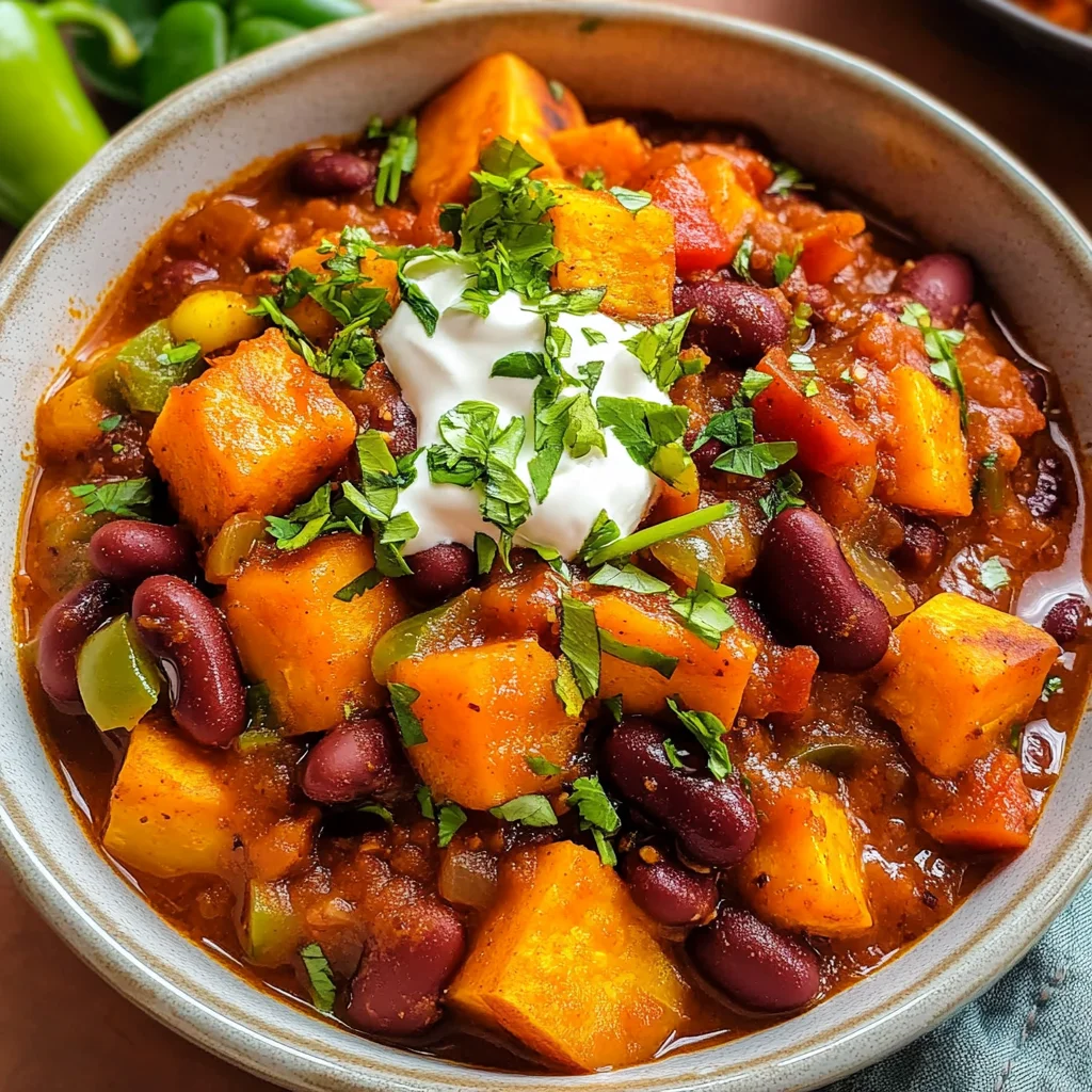 Slow Cooker Sweet Potato Chili