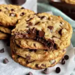 Ultra Thick Bakery Style Chocolate Chip Cookies – Crispy Edges, Gooey Centers, and Loaded with Chocolate!