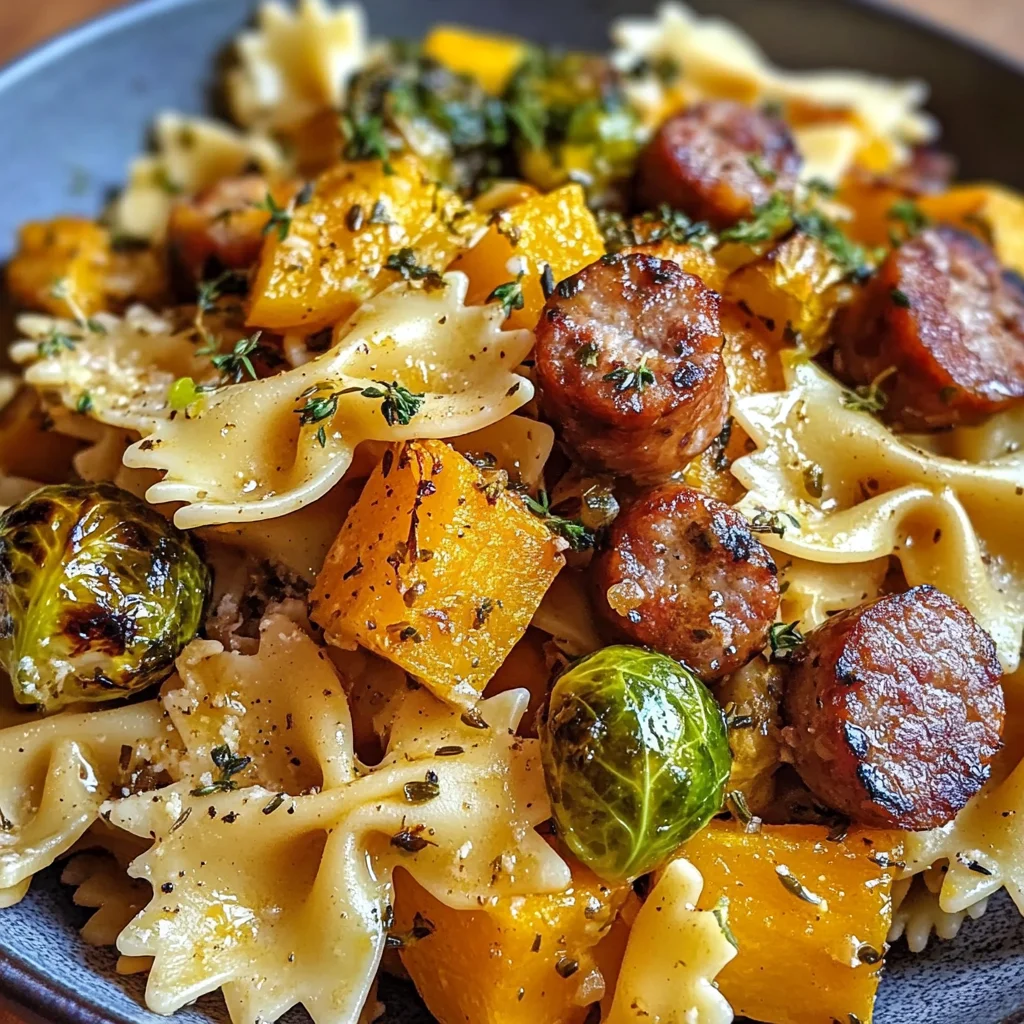 Autumn Sausage Pasta Squash