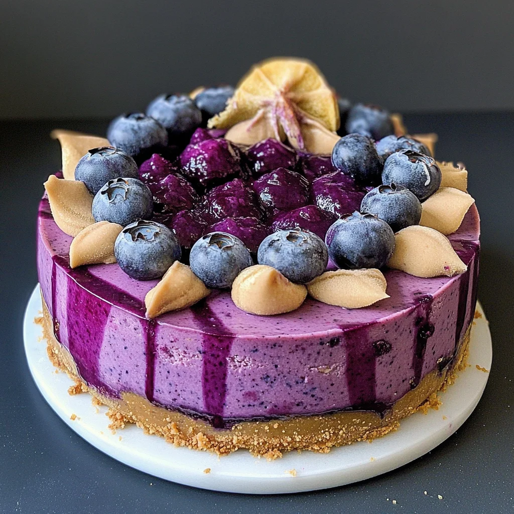 BLUEBERRY ACAI CHEESECAKE