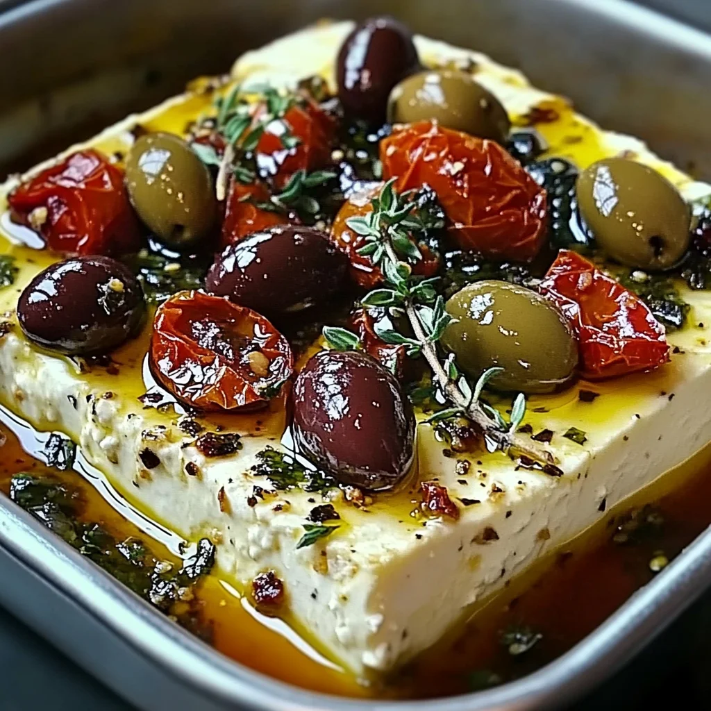 Baked Feta with Olives & Sun-Dried Tomatoes: An Incredible 5-Star Recipe