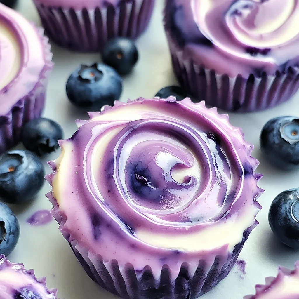 Blueberry Swirl Yogurt Bites