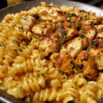Cajun Chicken Rotini with Mozzarella Garlic Butter Sauce