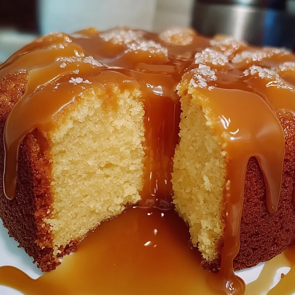 Caramel Cream Cheese Pound Cake