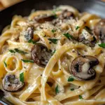 Caramelized Leek and Mushroom Gruyere Pasta